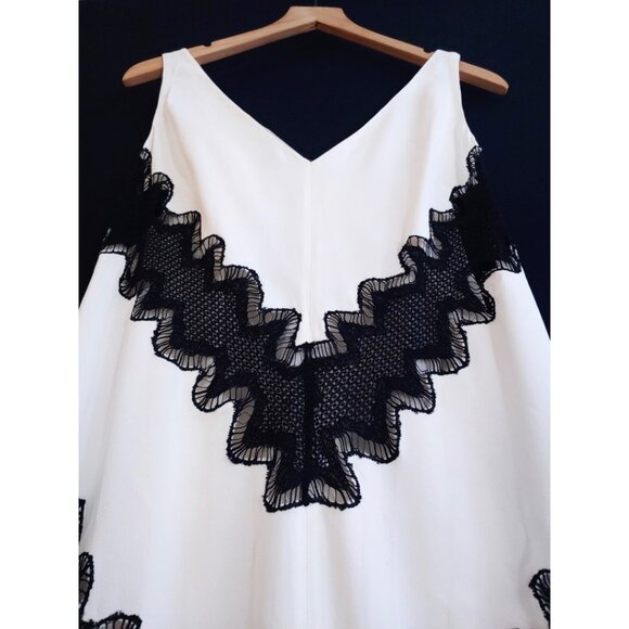 Another Tomorrow Lace Inset Dress Sample - Sm - NWT - Picture 5 of 12